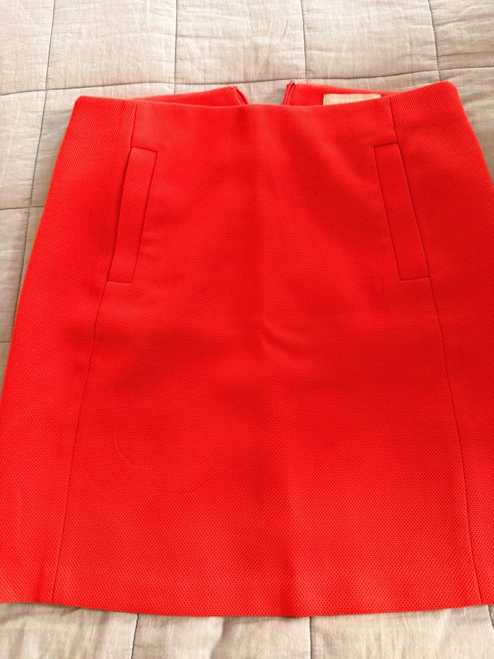 Banana Republic Bright Red Textured Mini Skirt